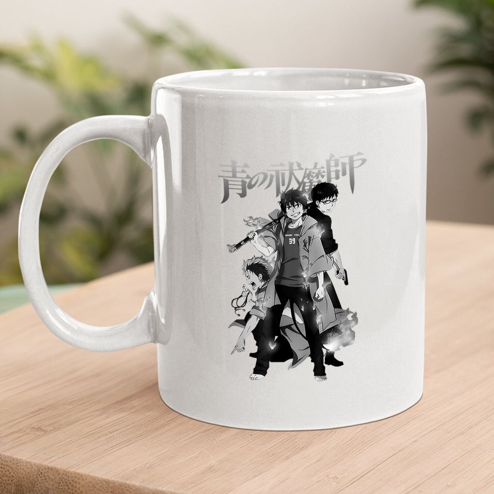 Exorcist Design Art Blue Anime Manga Coffee Mug