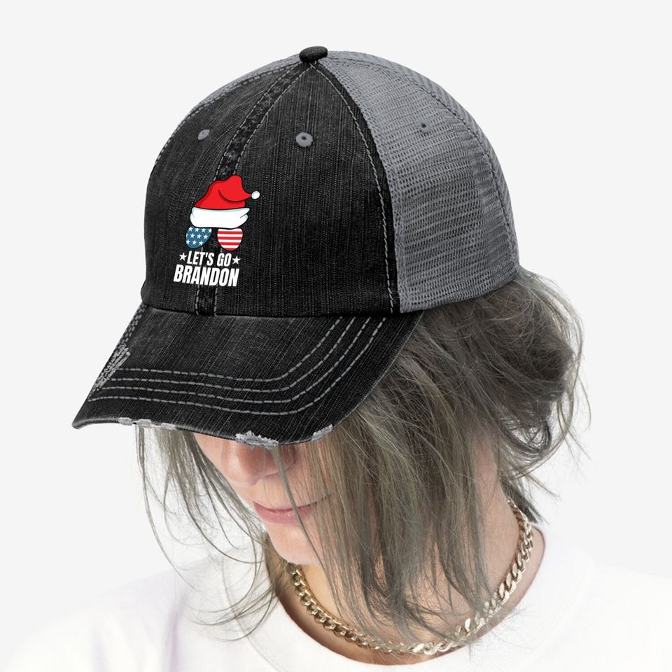 Let's Go Brandon Christmas Trucker Hat