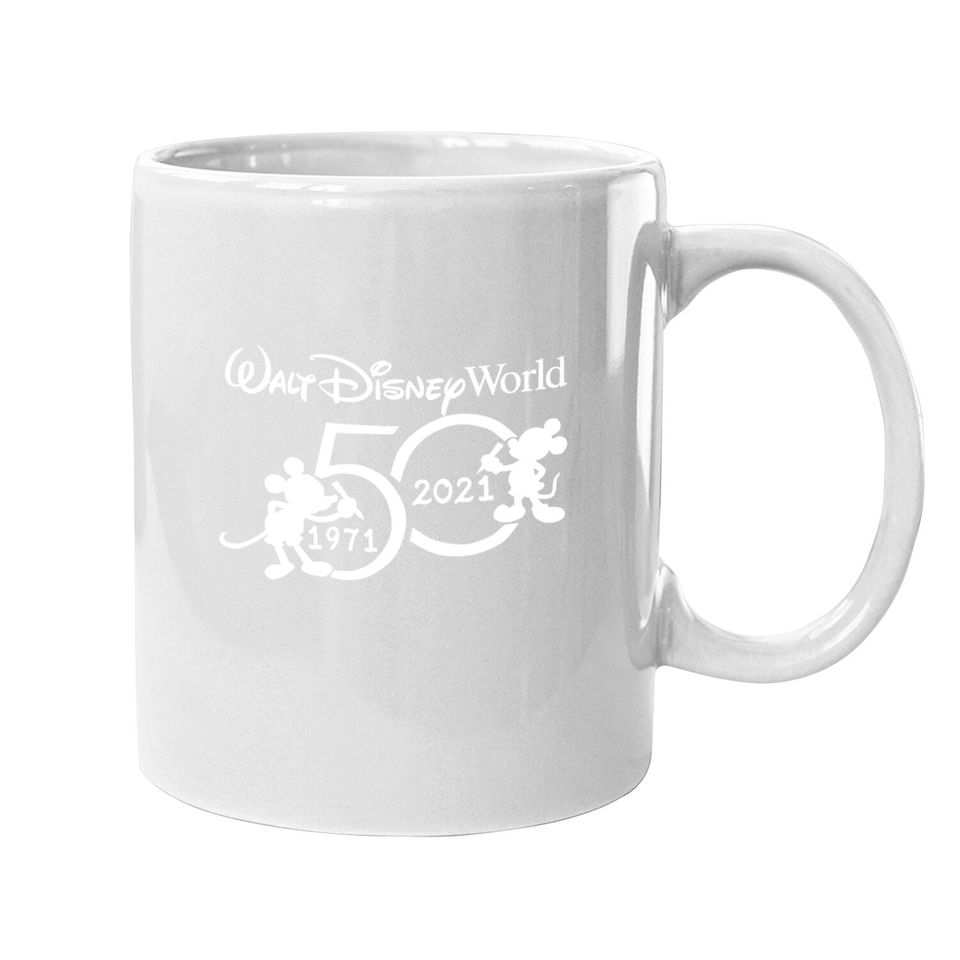Disney Magic Kingdom 50th Anniversary Mickey Minnie Family Coffee Mug