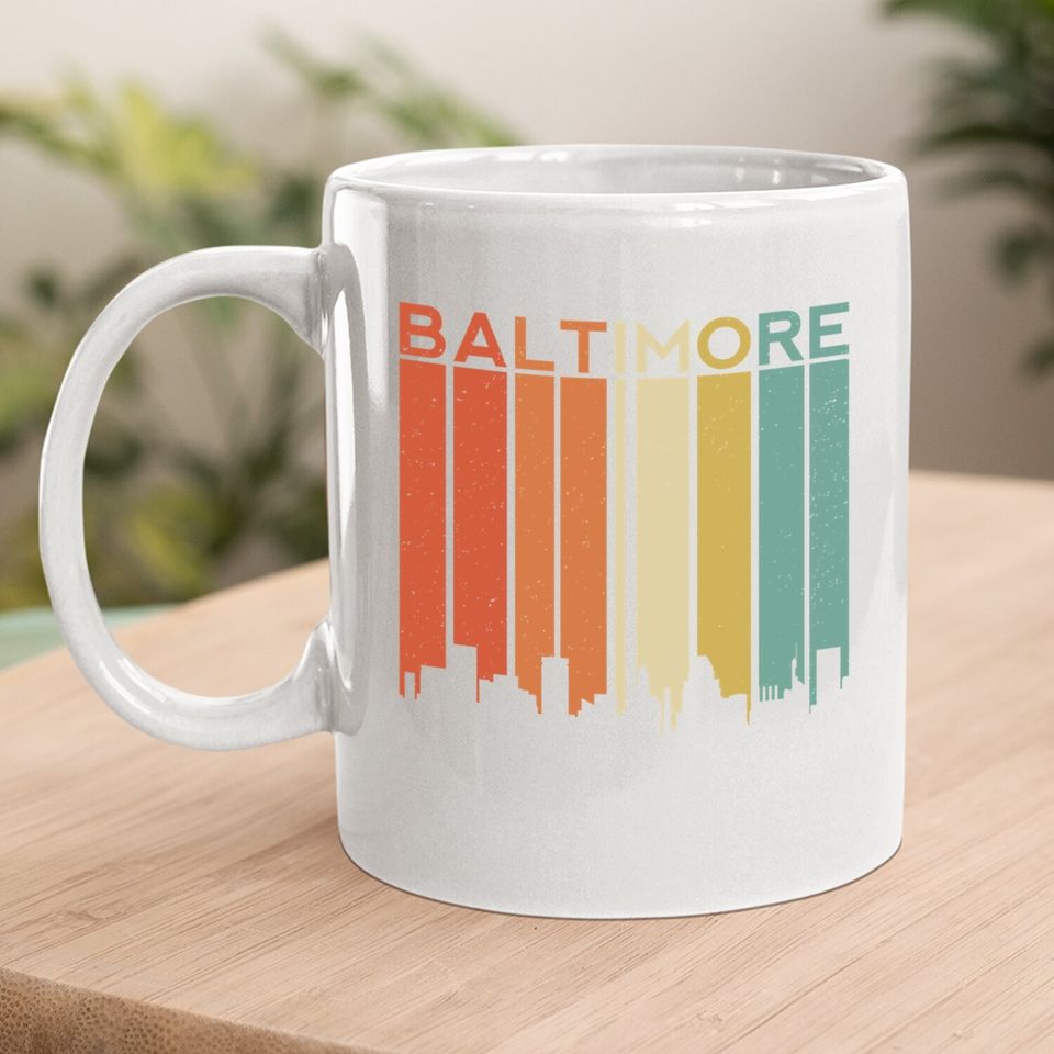 Baltimore Maryland Vintage Retro City Coffee Mug