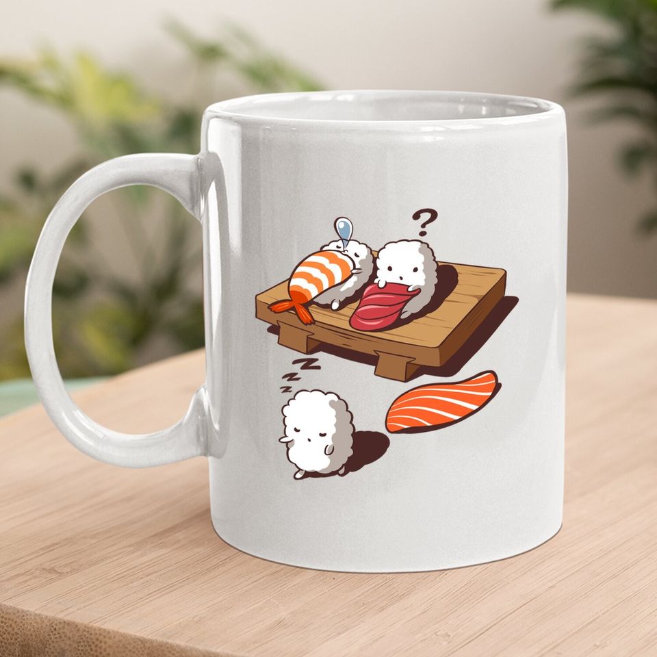 Sleep Walking Sushi, Japanese Foodie Coffee Mug