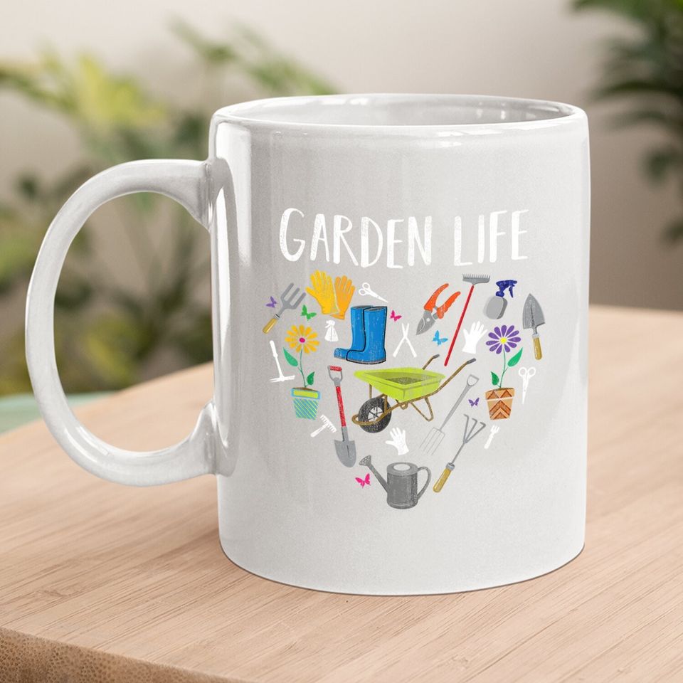 Distressed Garden Life Gardening Gift Ideas Coffee Mug