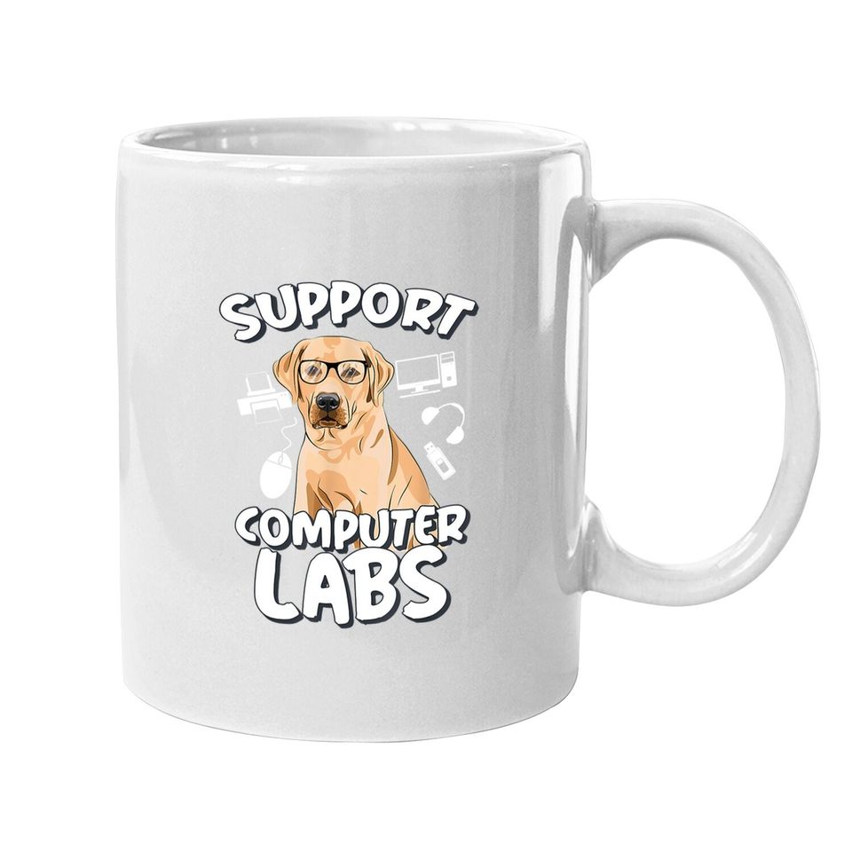 Computer Lab Funny Computer Science Teacher Dog Coffee Mug