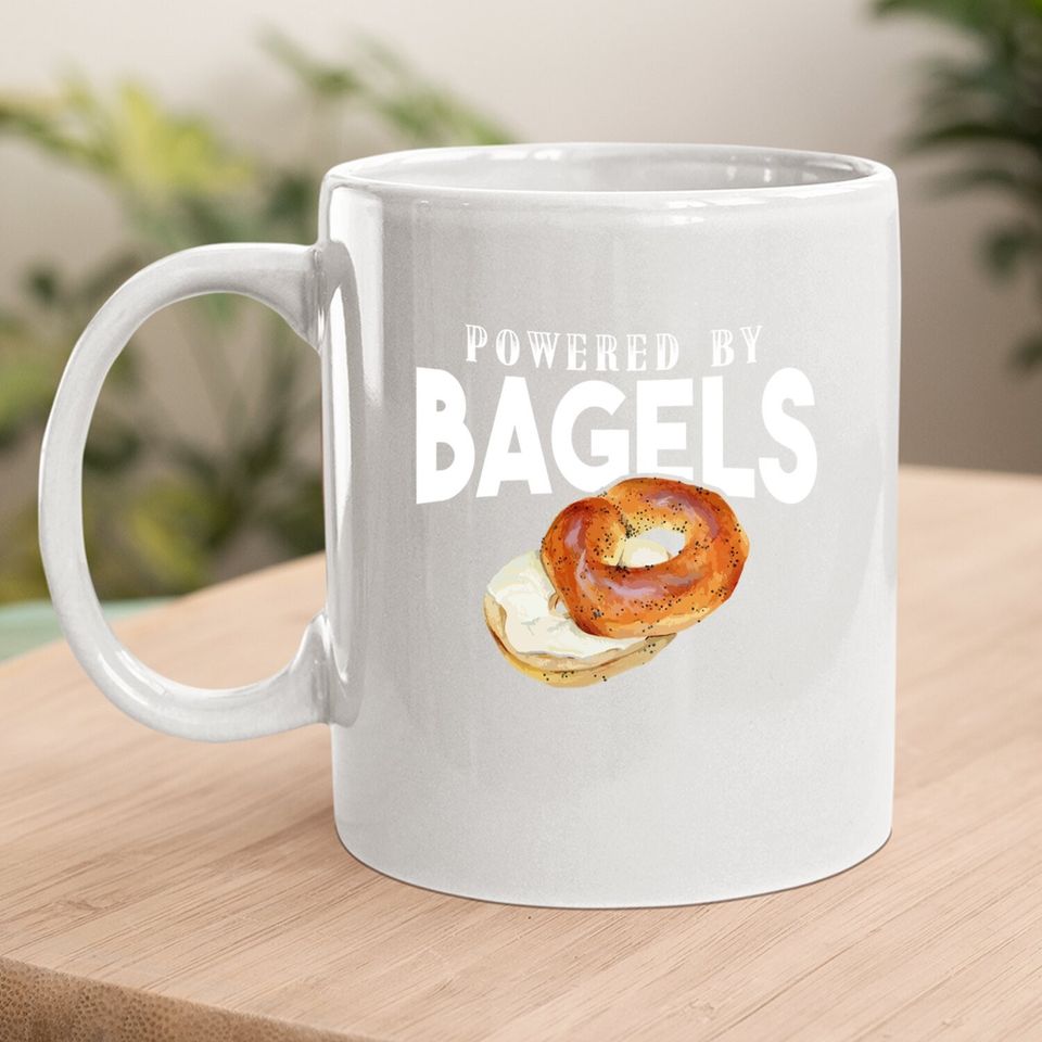 Bagel Lover Gifts - Powered By Bagels Gift Coffee Mug