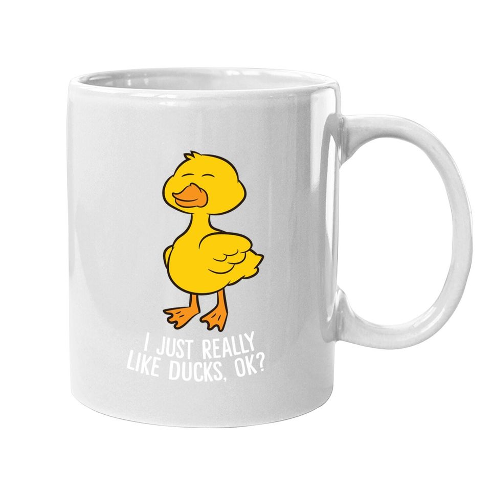I Just Really Like Ducks Rubber Lover Coffee Mug