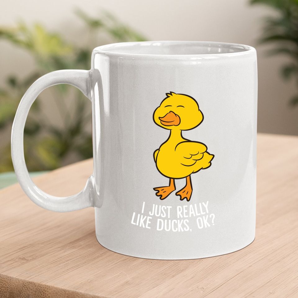 I Just Really Like Ducks Rubber Lover Coffee Mug