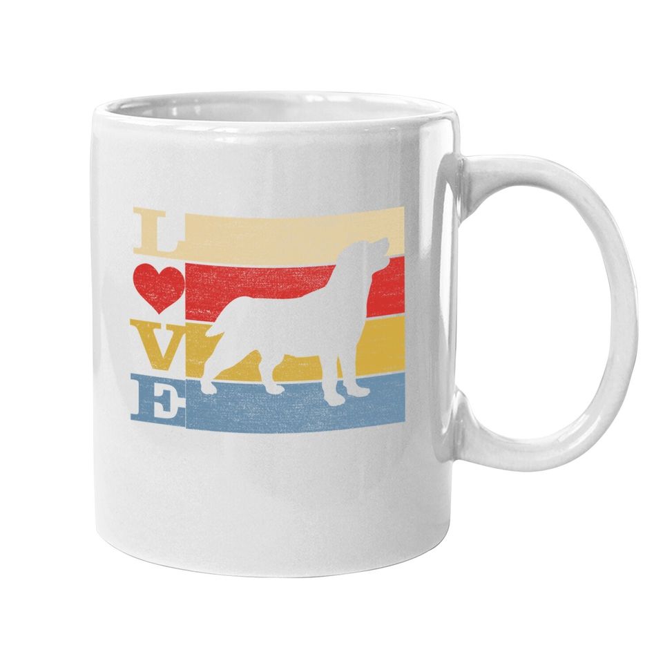 Retro Love Labrador Retriever Coffee Mug
