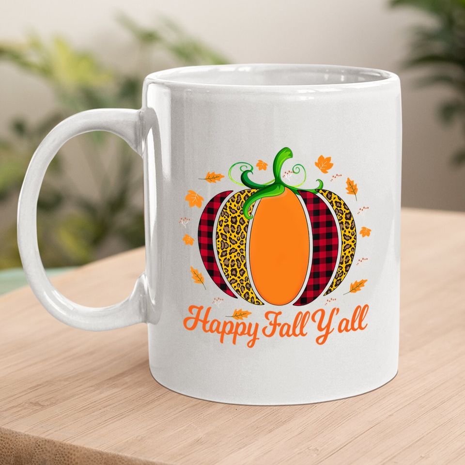 Happy Fall Y'all Autumn Season Coffee Mug