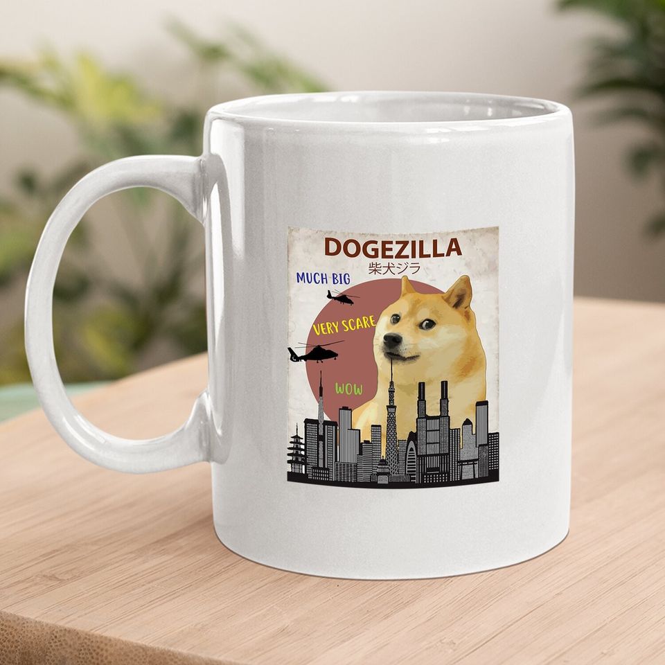 Dogezilla Funny Meme Shiba Inu Dog Coffee Mug