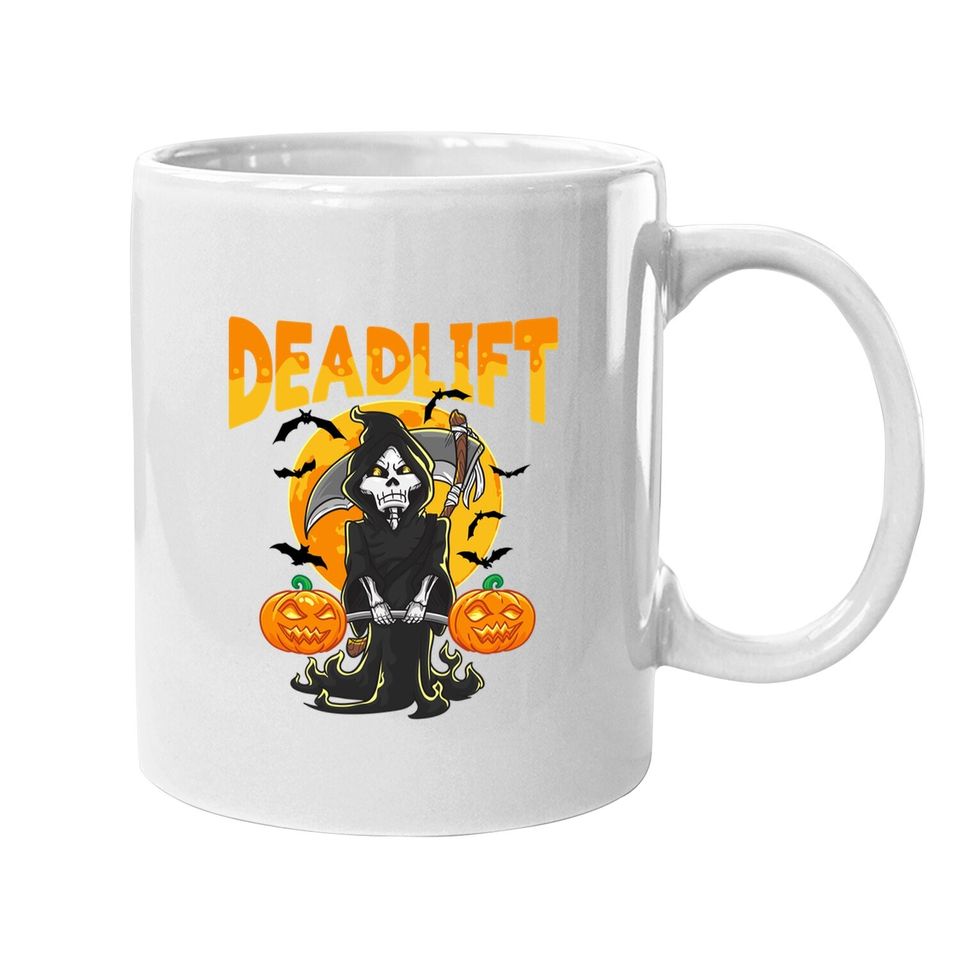 Funny Deadlift Bodybuilder Halloween Workout Coffee Mug