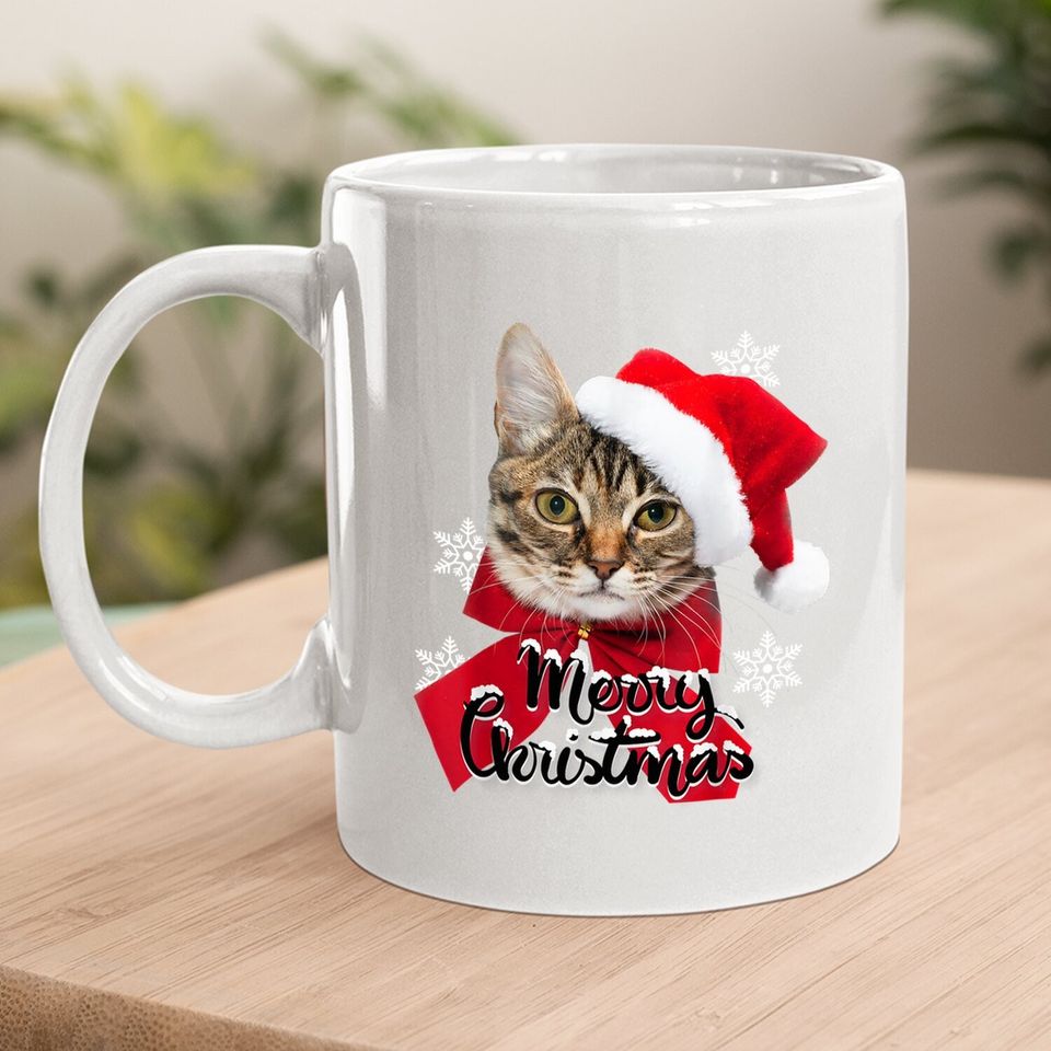 Christmas Cat Funny Coffee Mug