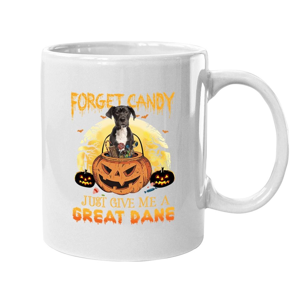 Candy Pumpkin Great Dane Dog Coffee Mug