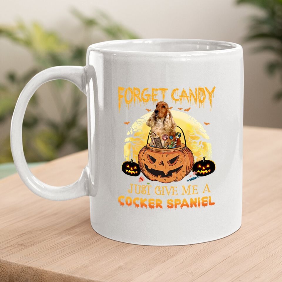 Candy Pumpkin Cocker Spaniel Coffee Mug
