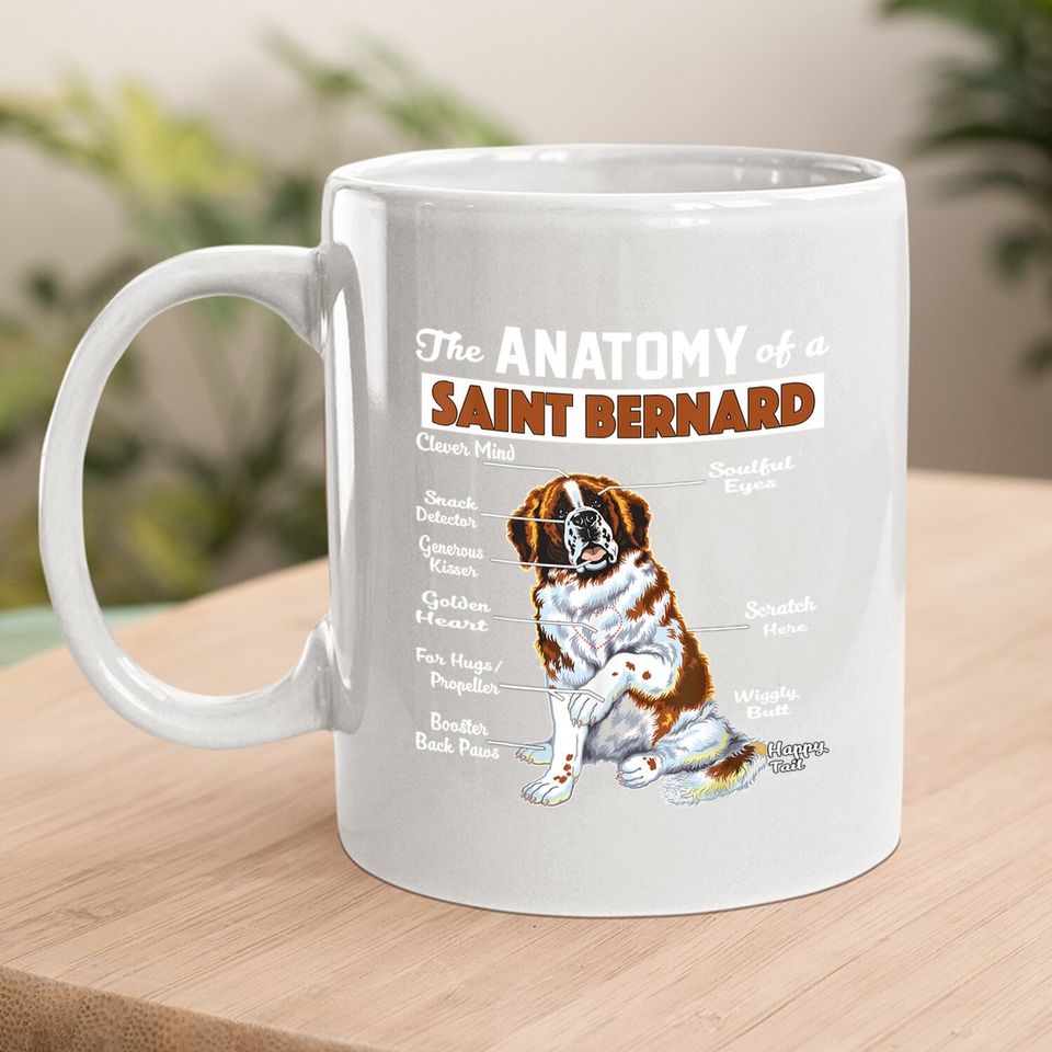 The Anatomy Of A Saint Bernard Coffee Mug