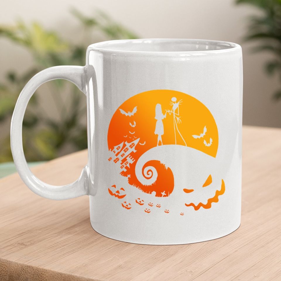 Jack Skellington The Nightmare Before Christmas And Sally Halloween Coffee Mug