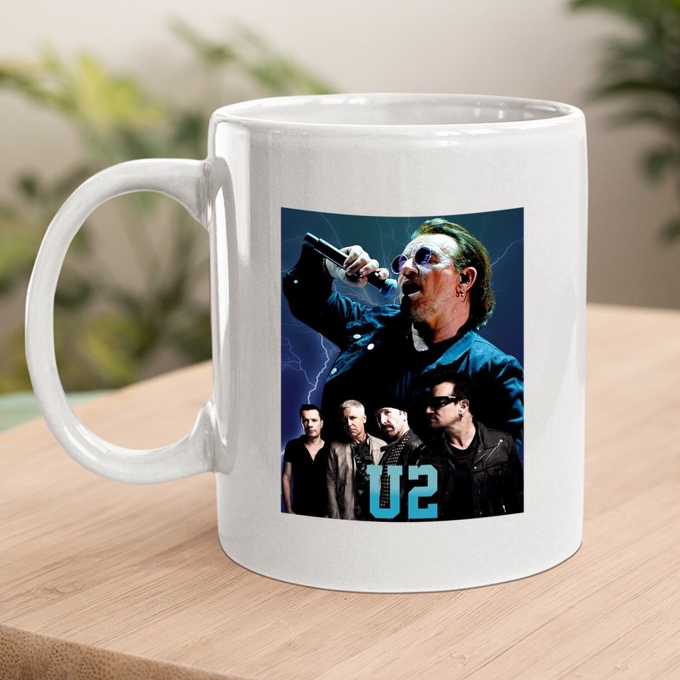 Vintage Style U2 Rock Coffee Mug