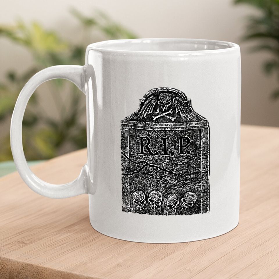 Creepy Tombstone R.i.p Coffee Mug
