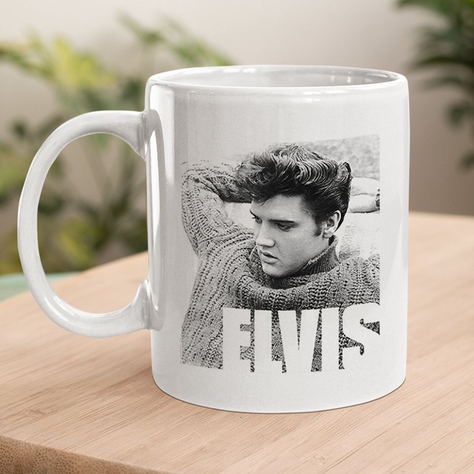 Elvis Presley Relaxing Poster Popfunk Coffee Mug