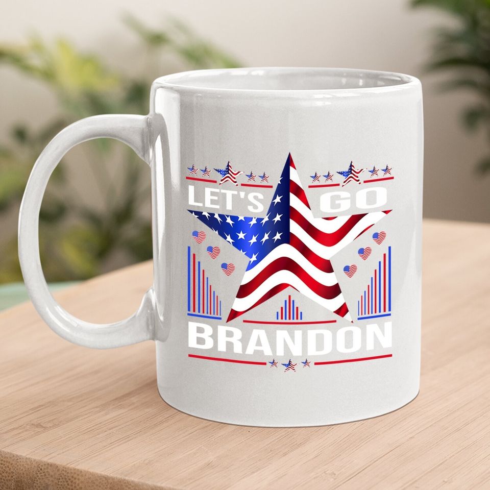 Let's Go Brandon Conservative Us Flag Coffee Mug