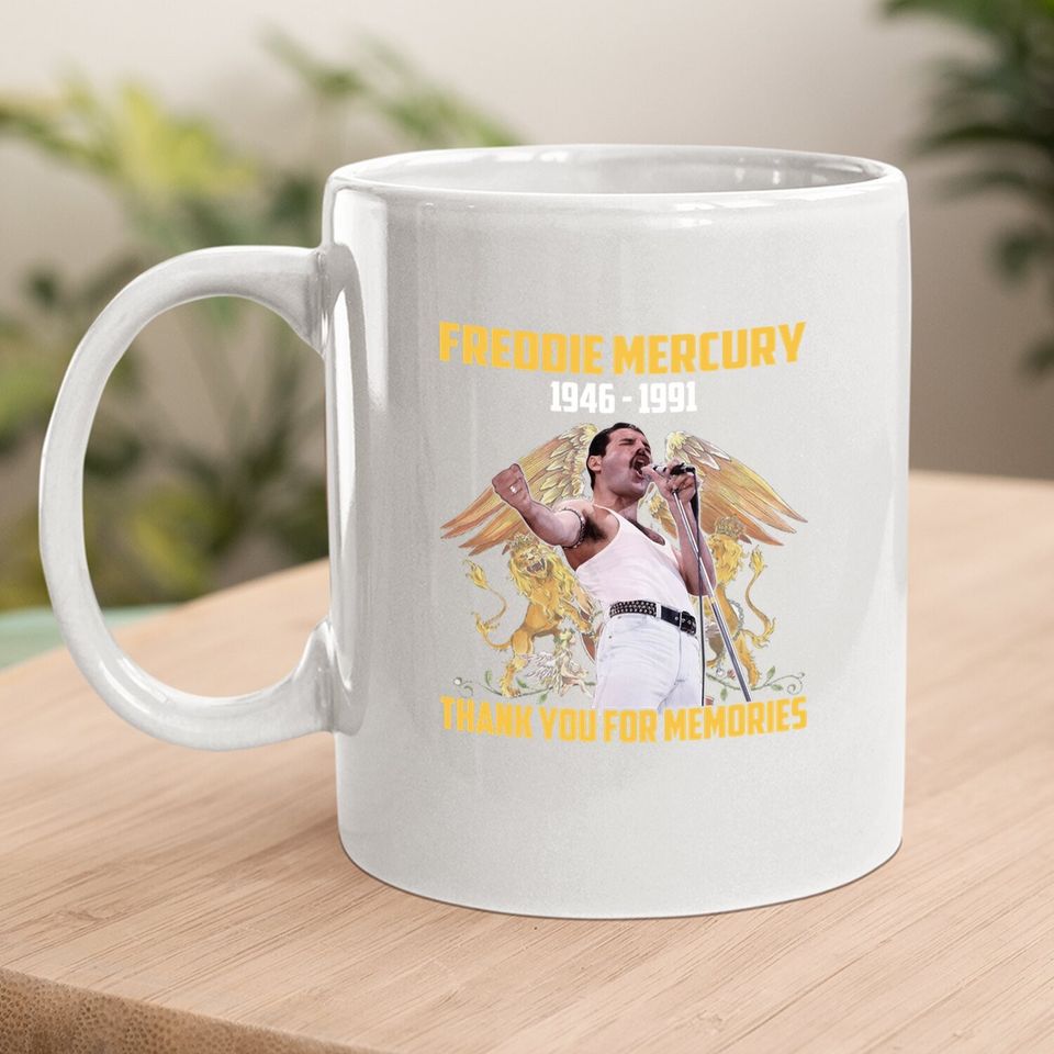 Freddie Mercury Thank You For Memories Coffee Mug