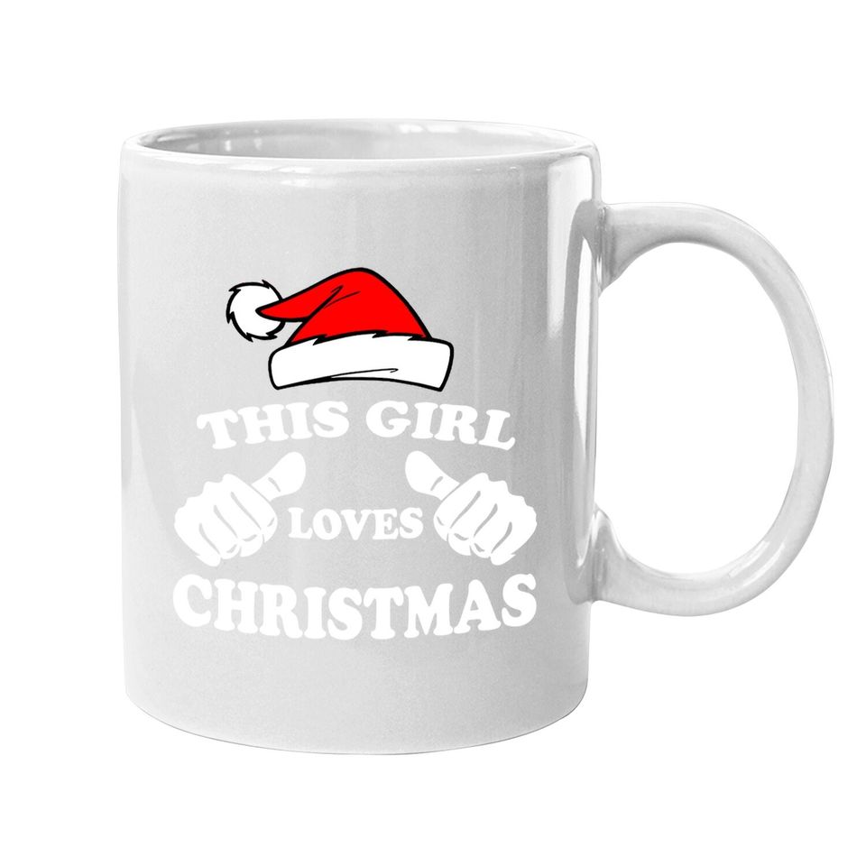 This Girl Loves Christmas Fitted Scoop Coffee Mug