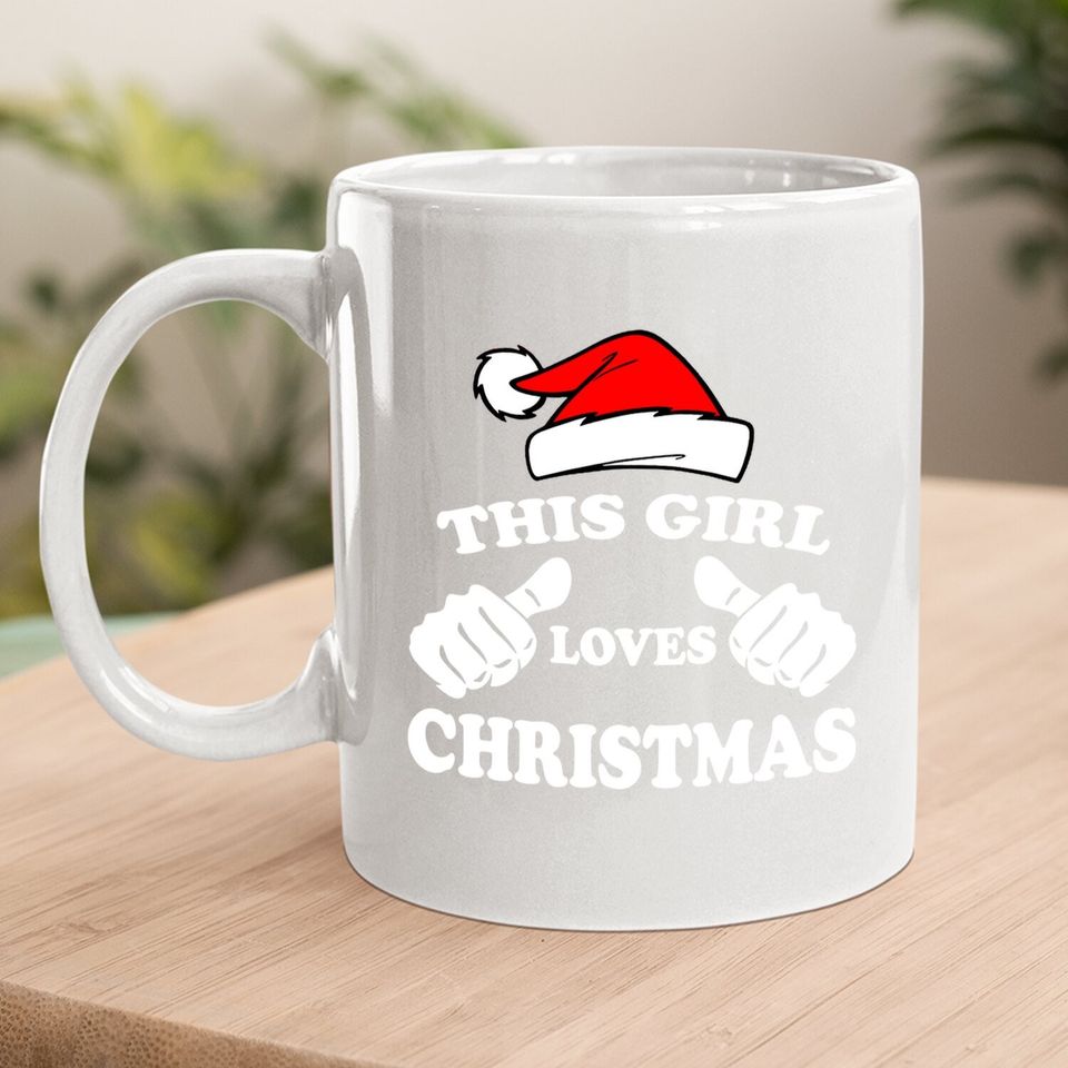 This Girl Loves Christmas Fitted Scoop Coffee Mug