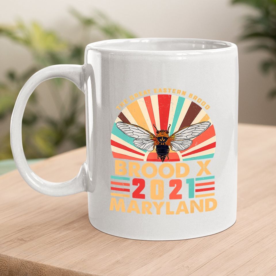 Cicada Coffee.  mug Great Eastern Brood X 2021 Maryland