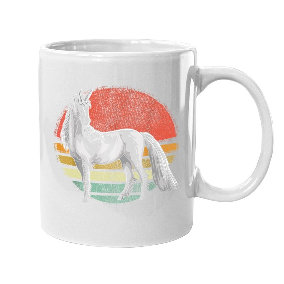 Vintage Unicorn Retro Unicorns Lover Coffee.  mug