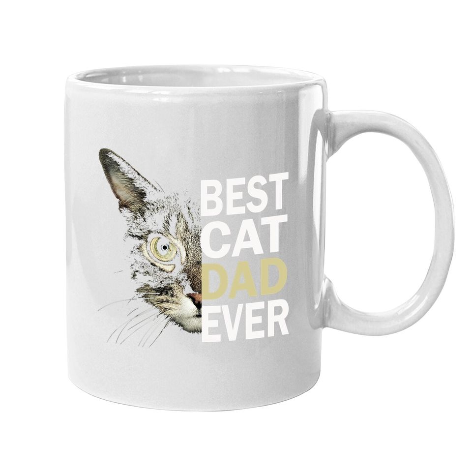 Best Cat Dad Ever Coffee  mug Funny Cat Lover Cat Dad Fathers Coffee  mug