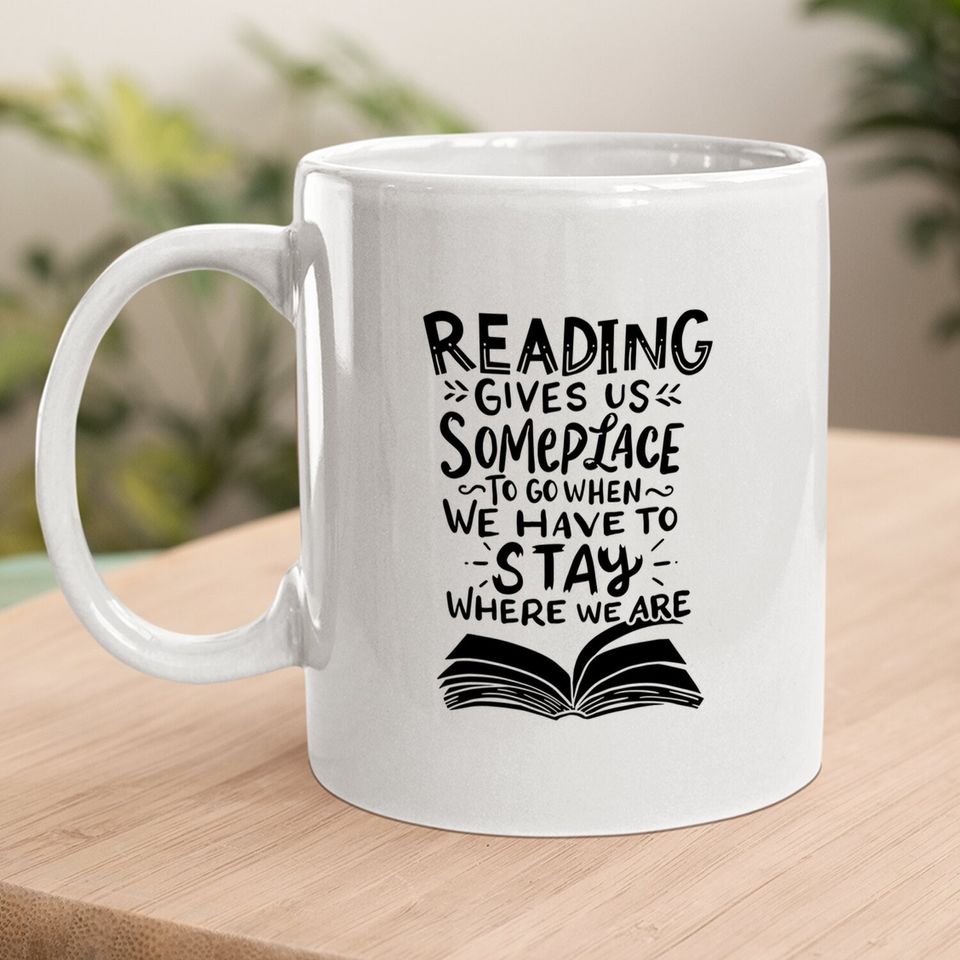 Reading Reader Book Lover Literature Library Month Gift Coffee Mug