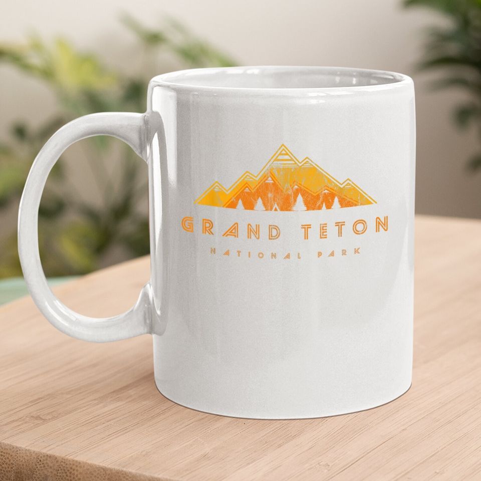 Grand Teton National Park Retro Coffee Mug