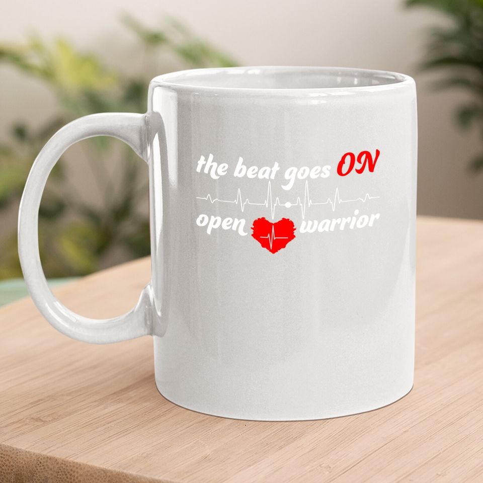Post Heart Surgery Bypass Recovery Coffee Mug Open Heart Warrior