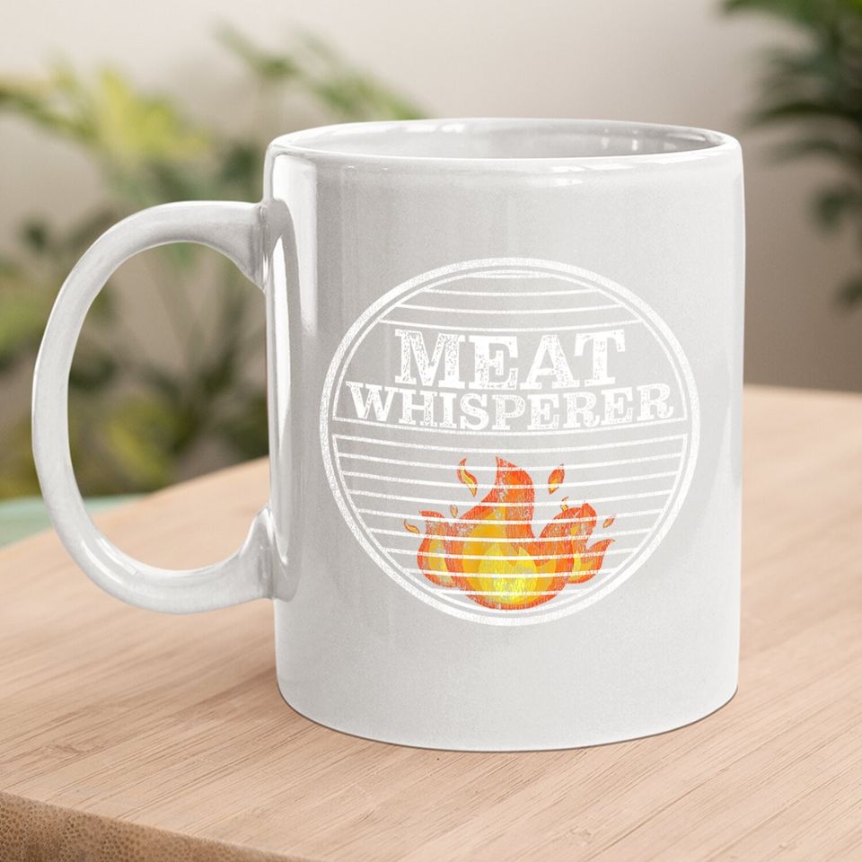 Funny Bbq Grill Dad Meat Whisperer Bbq Grilling Coffee Mug