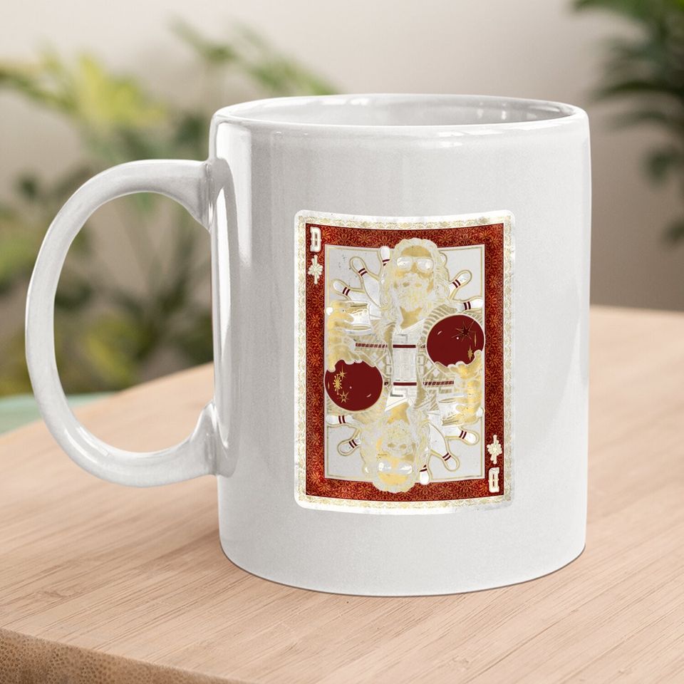 The Big Lebowski The Dude Abides Playing Card Coffee Mug