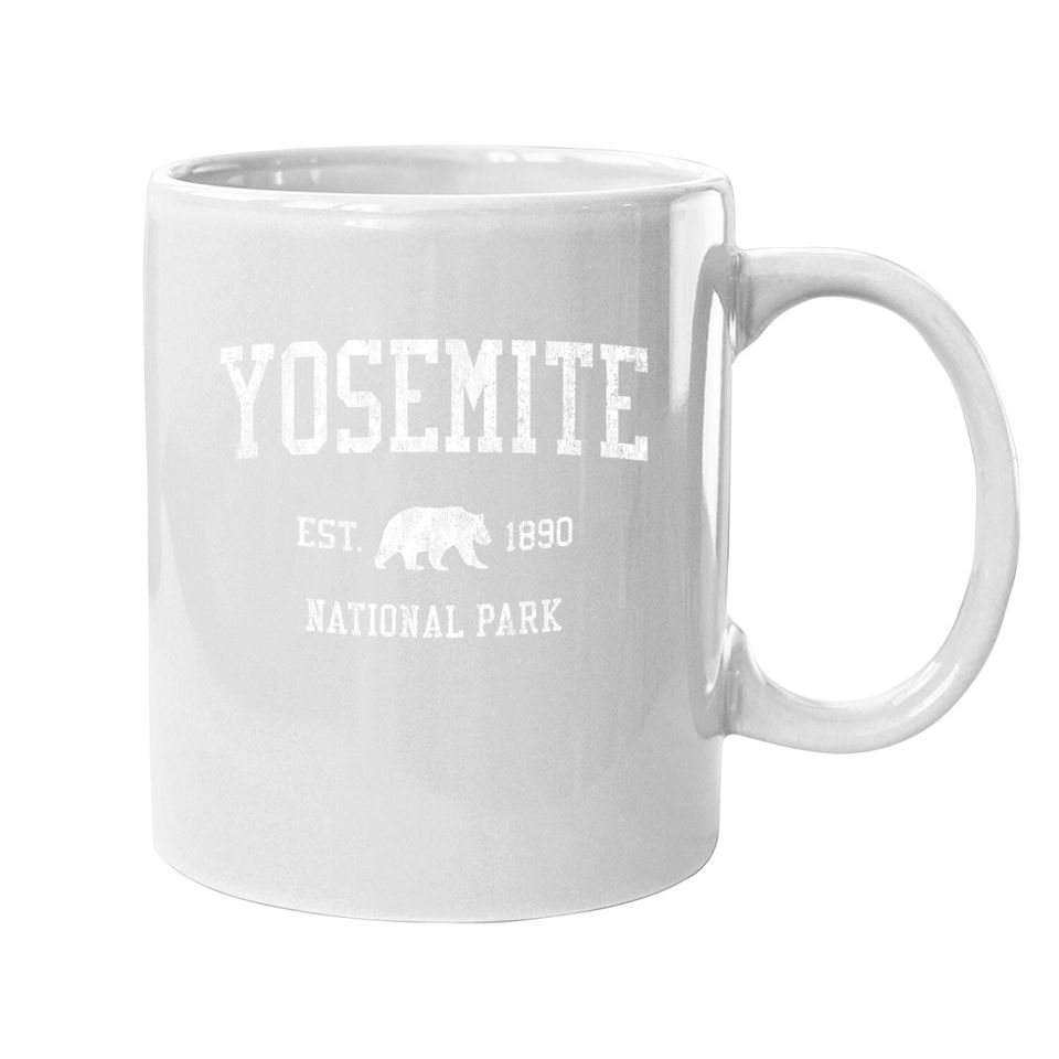 Yosemite Coffee Mug Vintage National Park Sports Design Coffee Mug