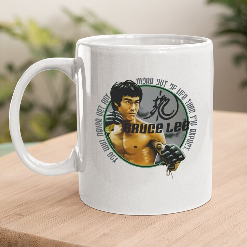 Bruce Lee Expectations Signature Quote Coffee Mug