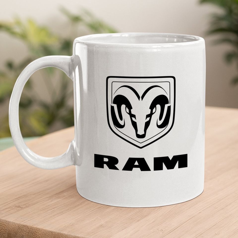 Ram Trucks Black Logo Coffee Mug