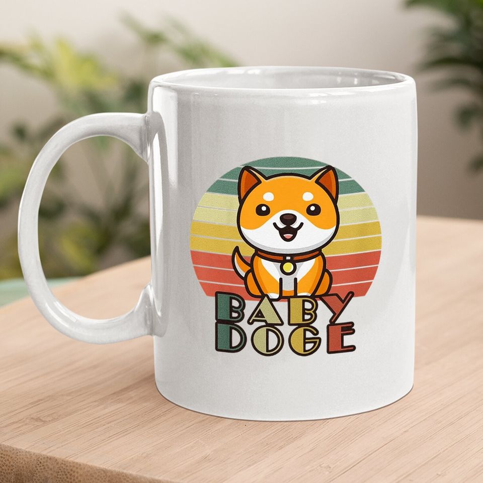 New Baby Doge Coin To The Moon | Safe Moon | Funny Crypto Coffee Mug