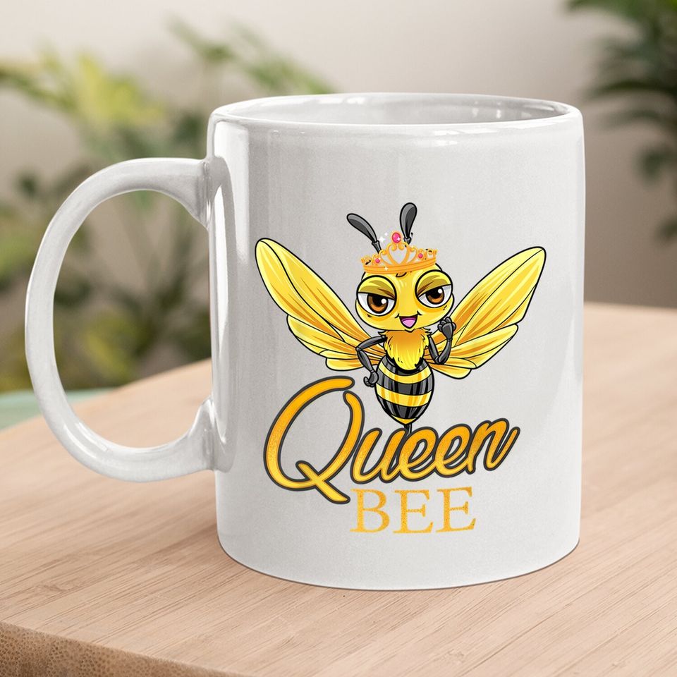 Queen Bee Crown Cute Honey Bee Hive Gift Beekeeping Mug