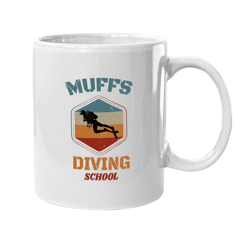 Muffs Diving School Retro Diving Lover Coffee Mug