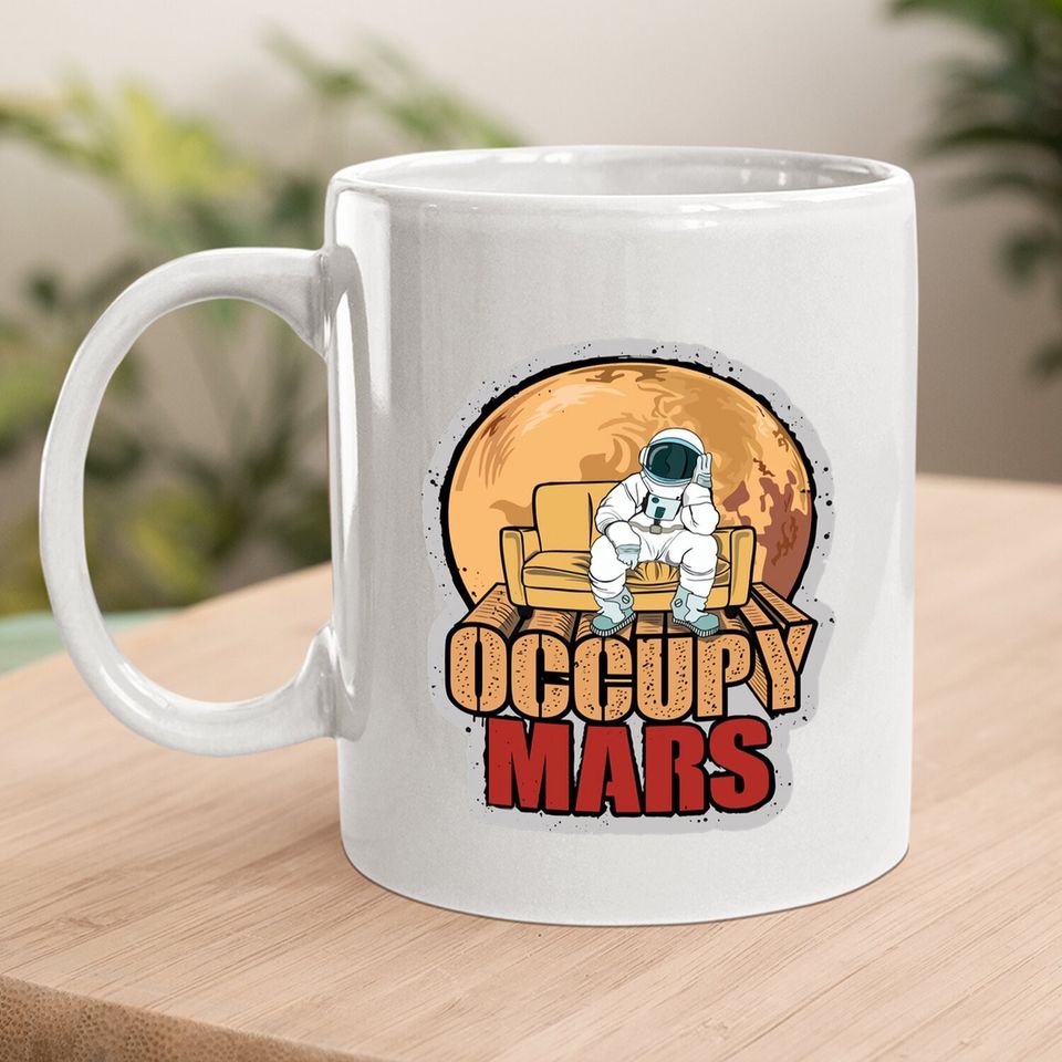 Elon Musk Occupy Mars Coffee Mug