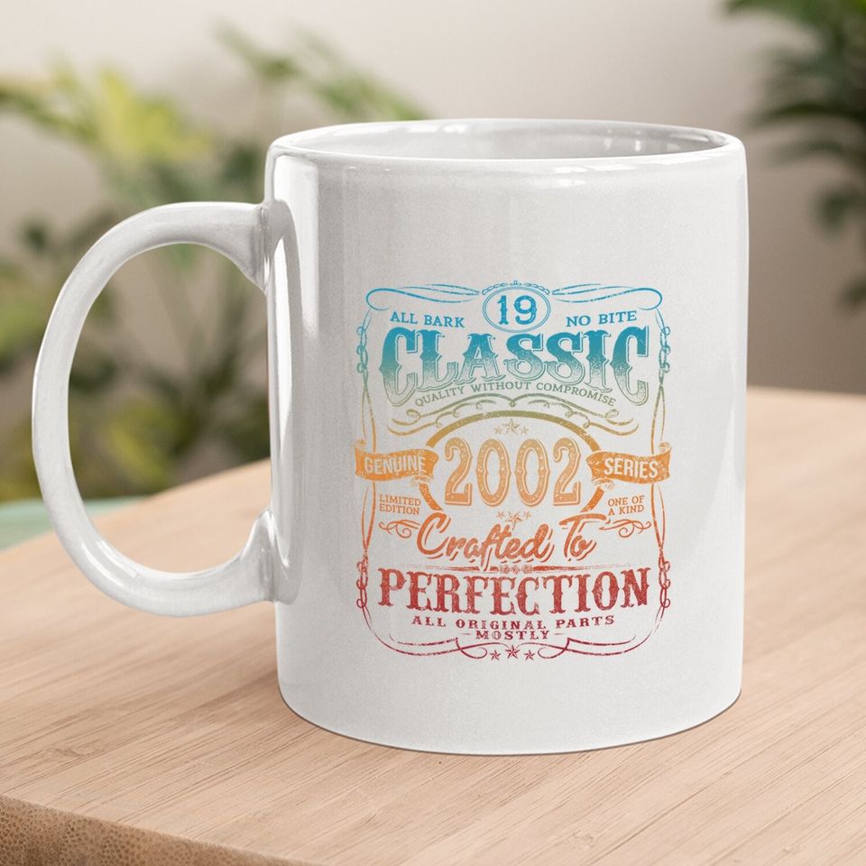Vintage 2002 Limited Edition Gift 19th Birthday Coffee Mug