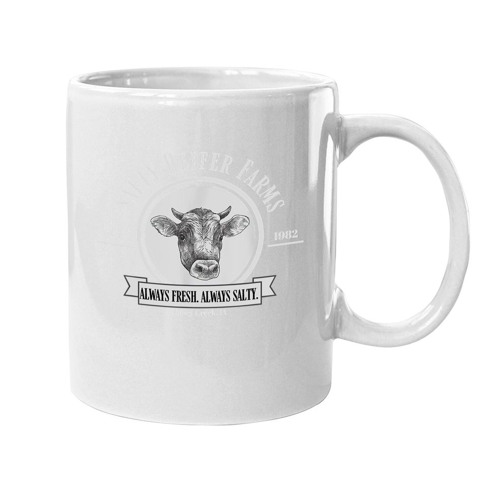 Salty Heifer Farms, Sarcastic Farm County Cow Lover Coffee Mug