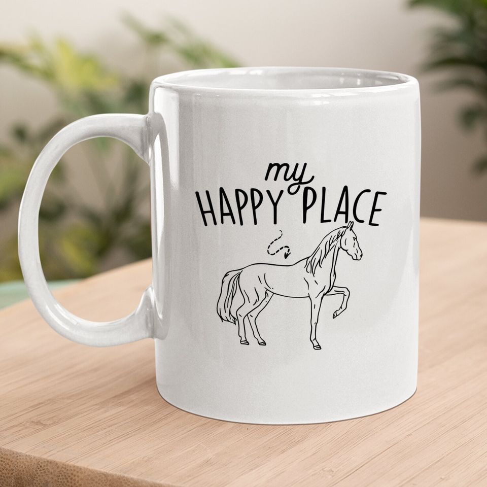 My Happy Place - Horse Lover Equestrian Horseback Rider Coffee Mug