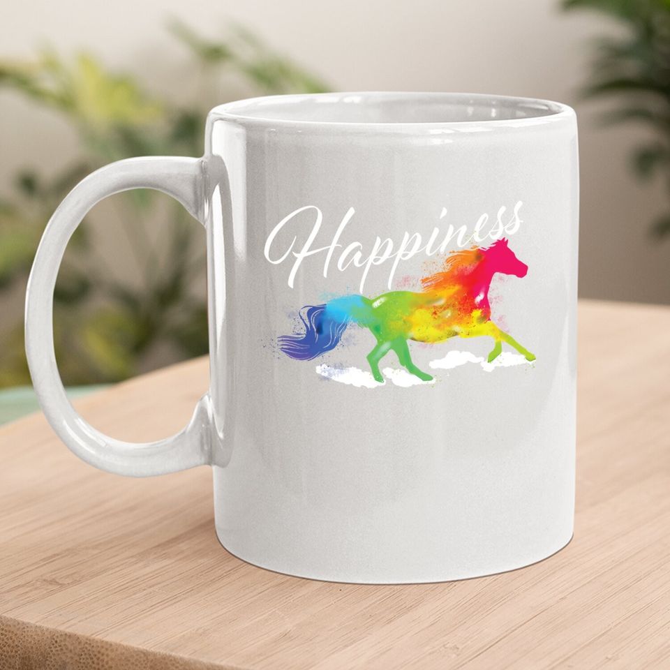Happiness - Horse Lover Equestrian Horseback Rider Coffee Mug