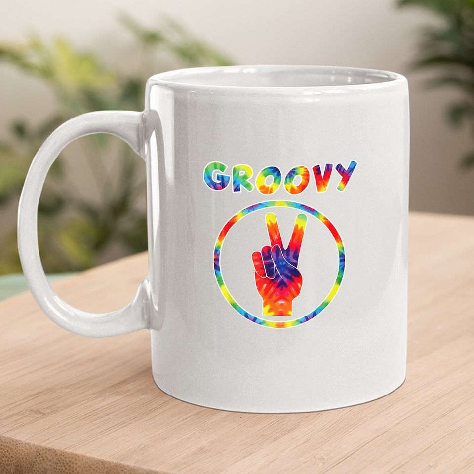Groovy 70's Tie Dye Vintage Mug For Retro Party Coffee Mug
