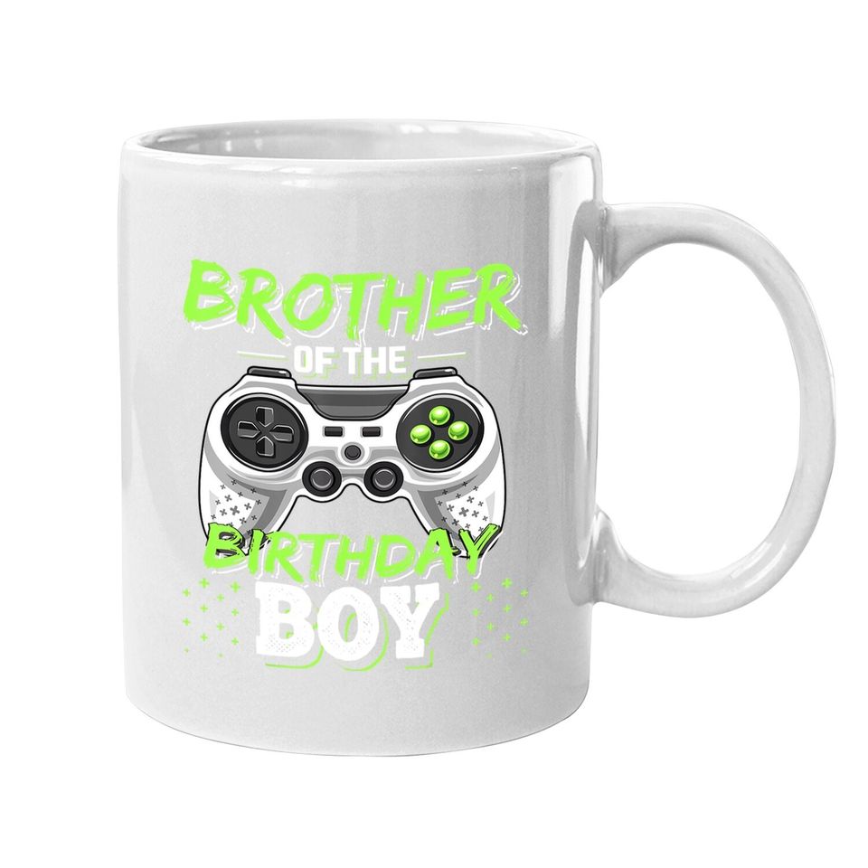 Brother Of The Birthday Boy Matching Video Game Birthday Coffee Mug