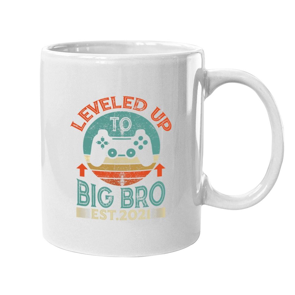 I Leveled Up To Big Brother Promoted To Big Bro Coffee Mug