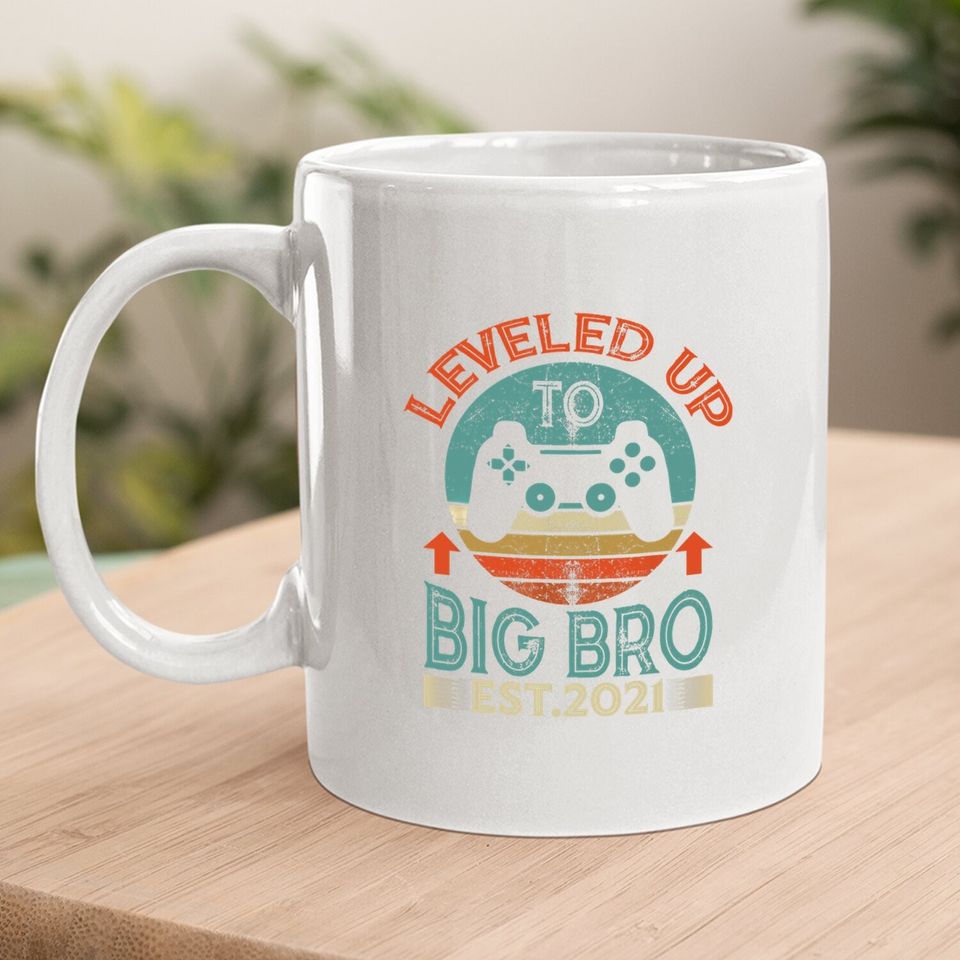 I Leveled Up To Big Brother Promoted To Big Bro Coffee Mug