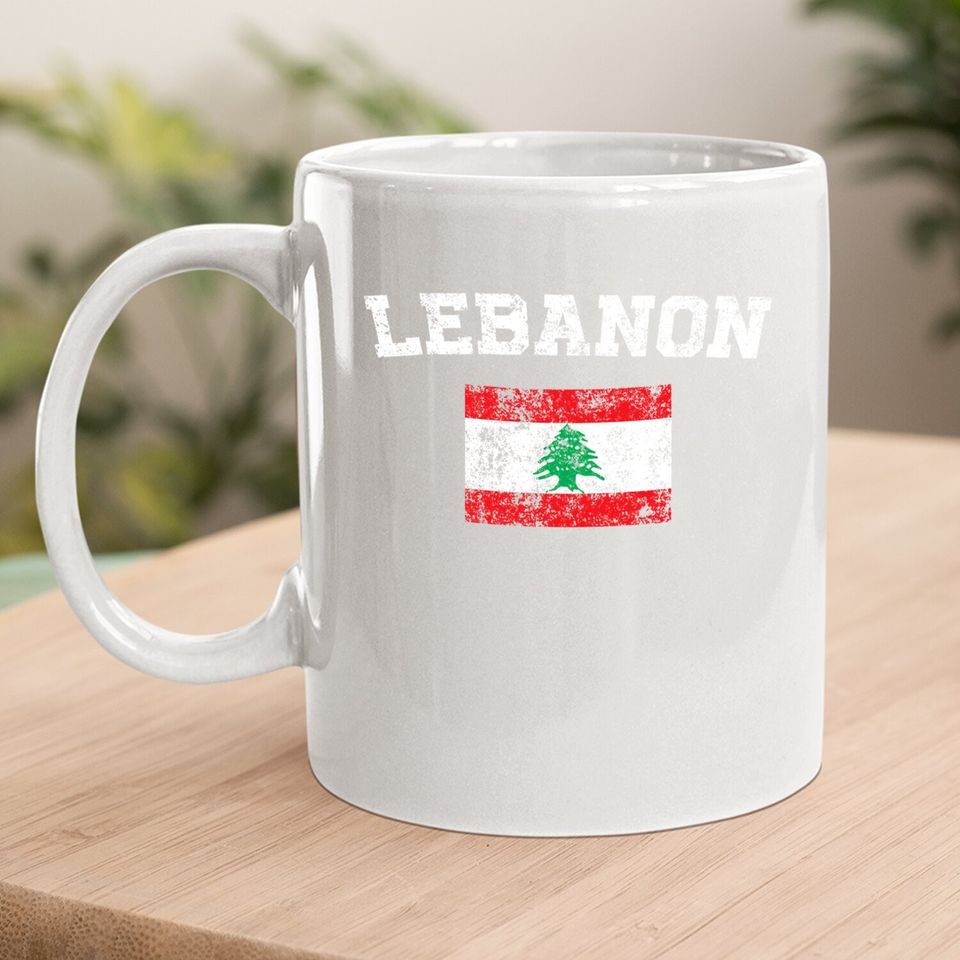 Vintage Flag Lebanon Coffee Mug